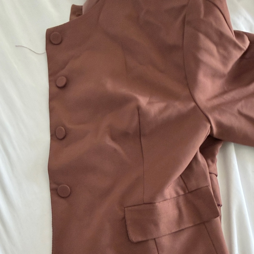 Brown Button-Up Jacket - Picture 4 of 4